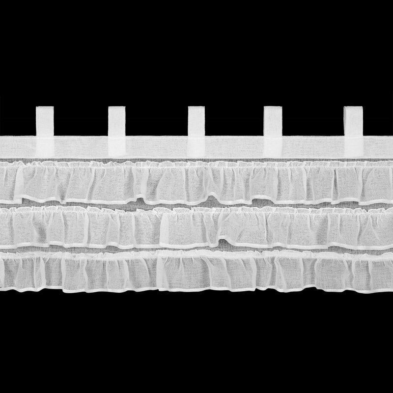 Firana gotowa Lilia biała 150 x 45 cm – rozprasza światło