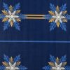 ZASŁONA ŚWIATECZNA CAROL02 140 X 250 CM GRANATOWY