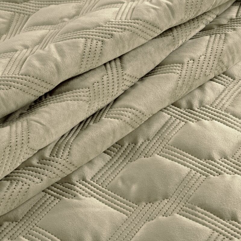 Narzuta Velvet Sofia beżowa 170 x 210 cm – doda przytulności