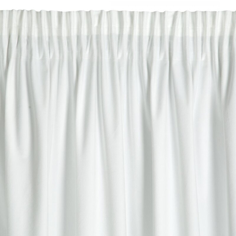 Zasłona gotowa D91 ROSA biała 140 X 270 cm – zapewnia prywatność