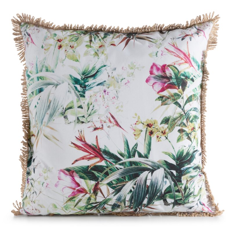 Poszewka Garden biała 45 x 45 cm – wprowadzi wakacyjny klimat