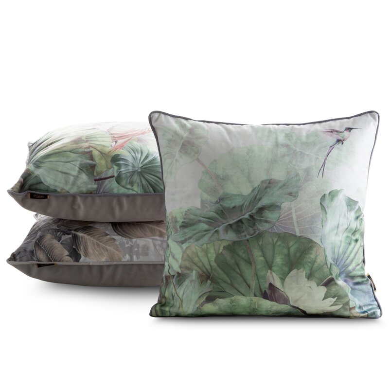 Poszewka velvet zielona 45 x 45 cm – ożywi wnętrze
