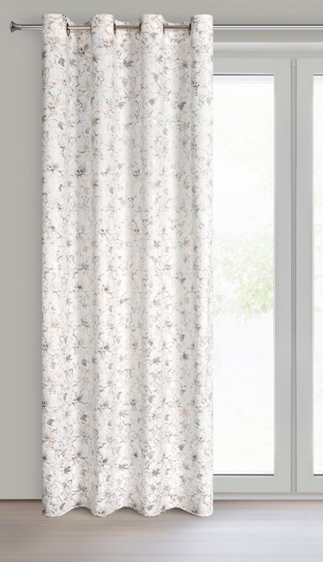 Zasłona gotowa Carmela kremowa 140 X 250 cm – subtelny blask