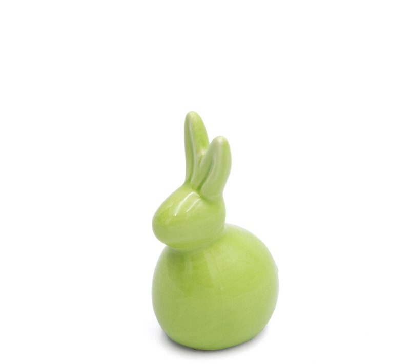 Figurka wielkanocna zielona 7X6X12 – ceramiczna ozdoba
