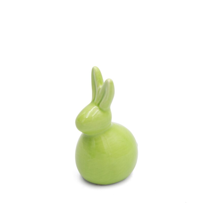 Figurka wielkanocna zielona 7X6X12 – ceramiczna ozdoba