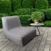 Jasnoszary Fotel Ogrodowy Garden – Wodoodporny Fotel Dmuchany 70x90 cm