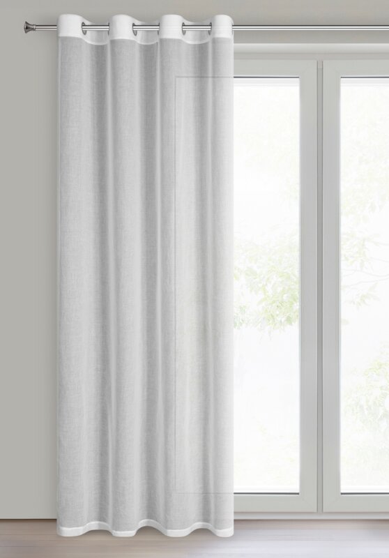 Firana gotowa Marina biała 140 x 250 cm – rozprasza światło