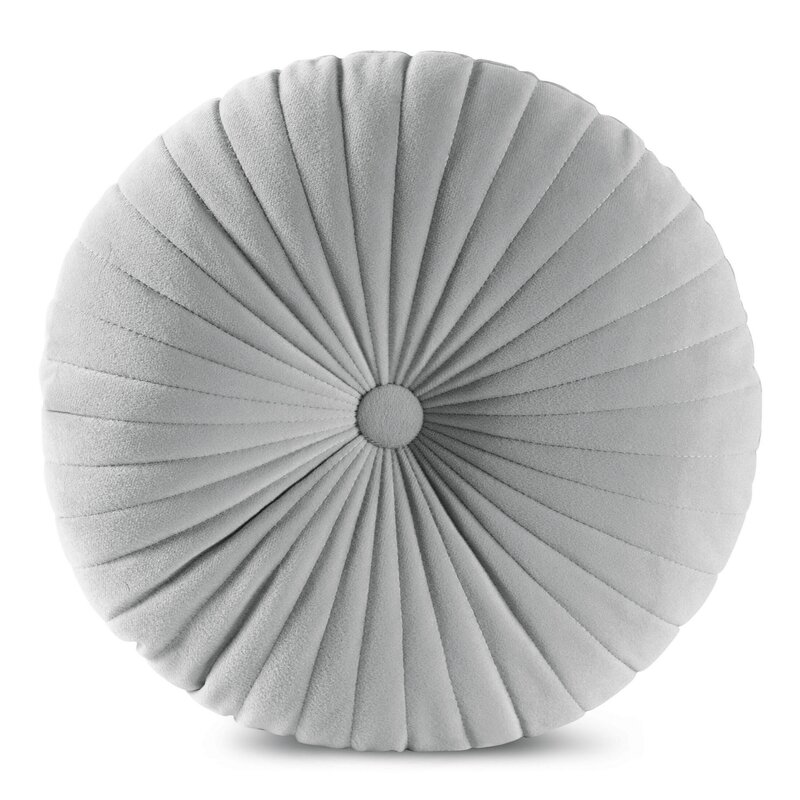 Poszewka Velvet Ø 40 cm srebrna – doda przytulności