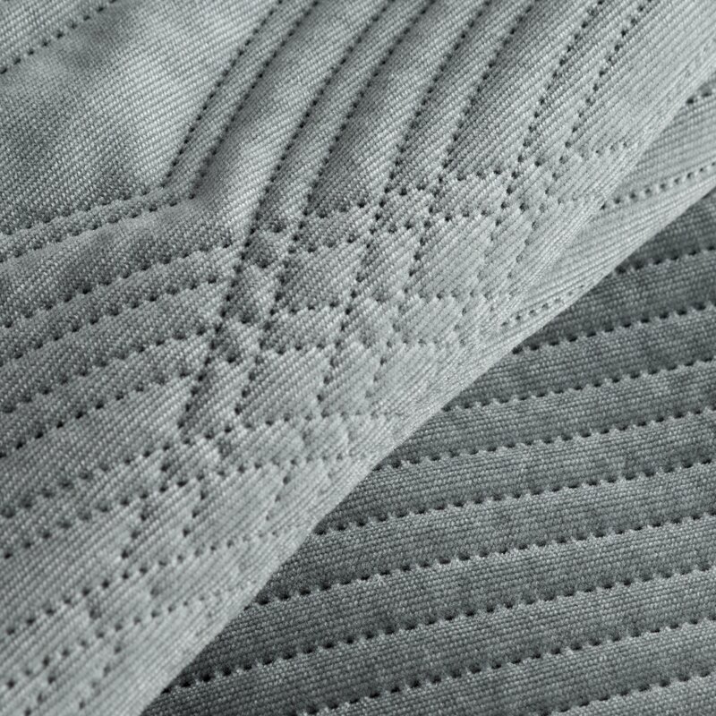Narzuta Velvet srebrna 220 x 240 cm – doda blasku sypialni