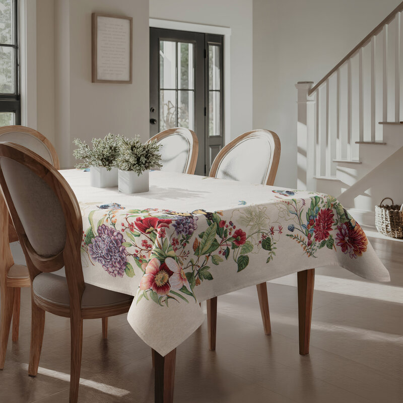 Obrus gobelinowy GOB/CHO/SPRING naturalny 140x180 cm – na rodzinne obiady