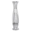Wazon ceramiczny Felix srebrny 20 x 20 x 78 cm – na susze i kwiaty