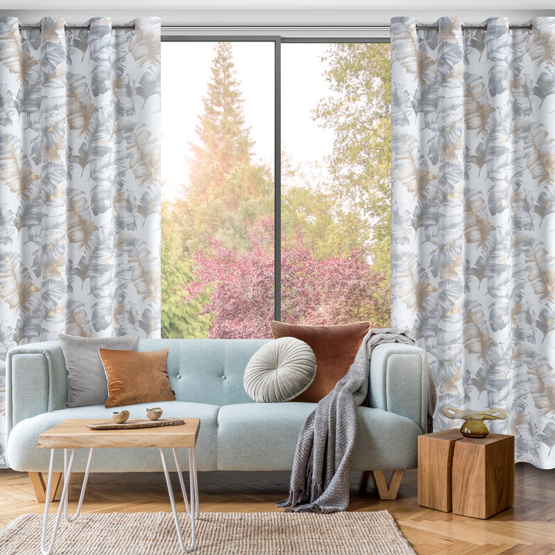 Zasłona gotowa Layla3 biały 140 x 250 cm – subtelnie zaciemniająca