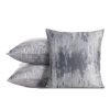 Poszewka welwetowa szara 45 x 45 cm – dodatek do sofy