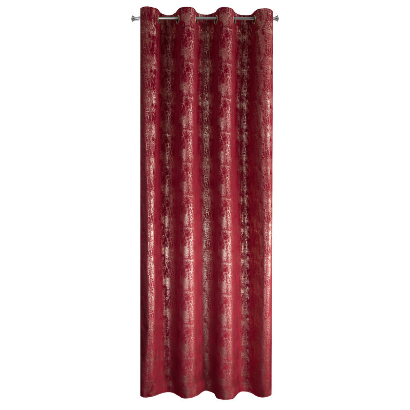 Zasłona gotowa bordowa 140 x 250 cm – zaciemniająca welwet
