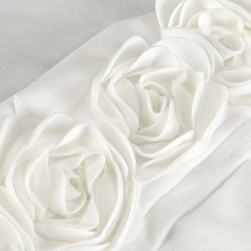Zasłona gotowa Eva Minge Roses 14 kremowa 140 X 270 cm – welwetowa, łatwy montaż