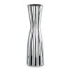 Wazon ceramiczny Leila srebrny 14 x 14 x 46 cm – na suszone kwiaty