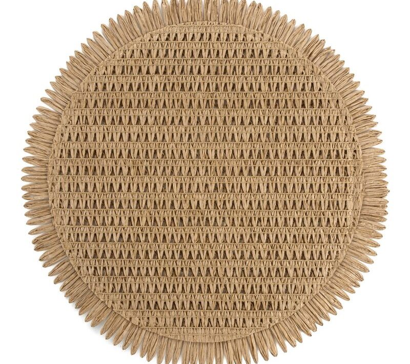 Podkładka Joan beżowa o 38 cm – chroni blat i zdobi