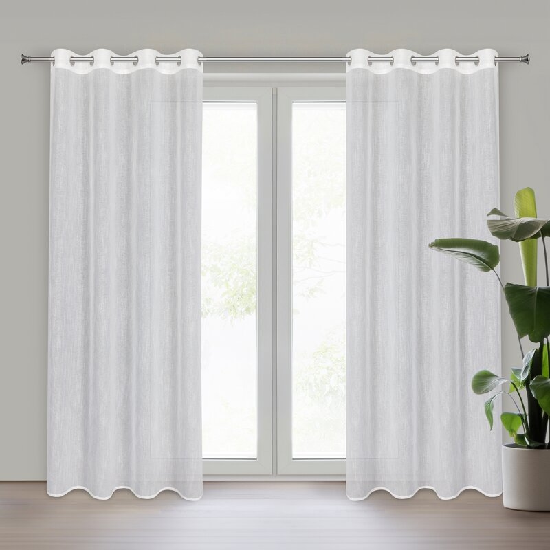 Firana gotowa Amira biała 140 x 250 cm – rozjaśnia wnętrze