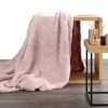 Koc D91 SOFT pudrowy róż 70 X 160 CM – miękki i przytulny