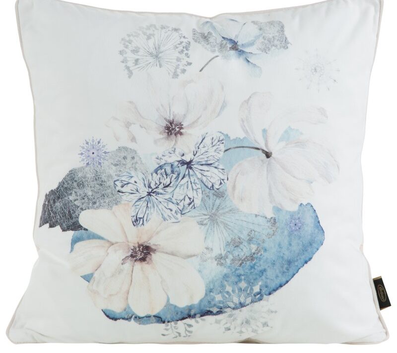 Poszewka velvet kremowa 45 x 45 cm – dodaje przytulności