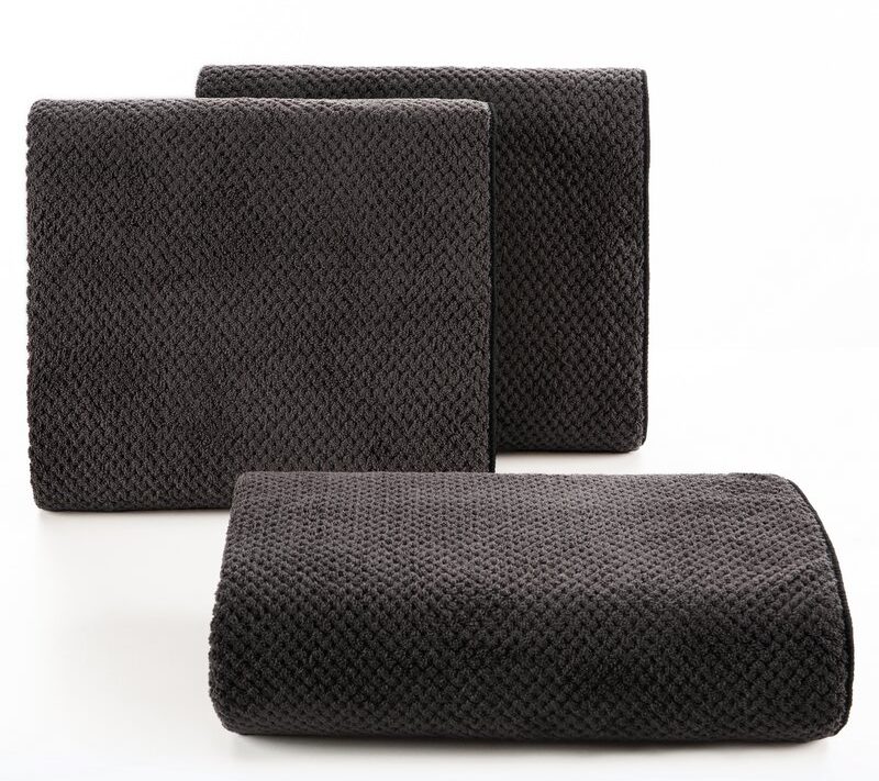 Ręcznik Zoe1 stalowy 30 X 50 CM – miękki i szybkoschnący