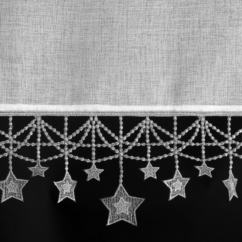 Zasłona świąteczna SW/XMAS/FIR biała 90x150 cm – idealna na Boże Narodzenie