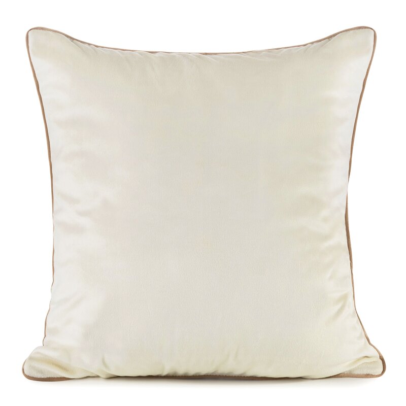 Poszewka Gaja 2 kremowa 60 X 60 CM – aksamitna w dotyku