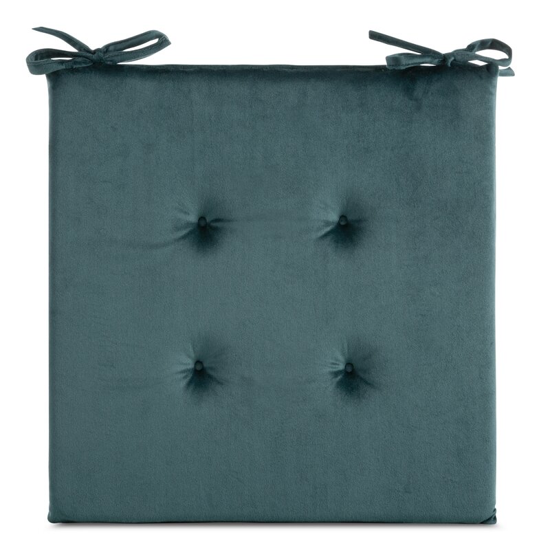 Siedzisko Velvet ciemnoniebieskie 40x40x3 cm – doda szyku wnętrzu