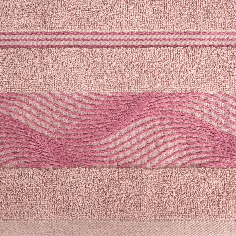 RĘCZNIK SYLWIA2 (09) 70 X 140 CM PUDROWY RÓŻ
