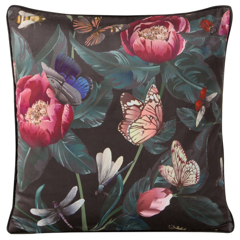 POSZEWKA VELVET 61 45 X 45 CM GRAFITOWY