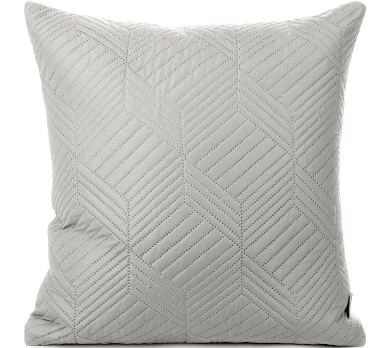 Poszewka Design91 popielata 40 x 40 cm – stylowe uzupełnienie