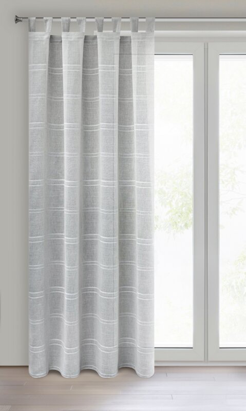 Firana gotowa Arcadia srebrna 140 x 250 cm – subtelnie filtruje światło