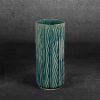 Wazon ceramiczny Rea zielony fi 12 x 28 cm – na susze i kwiaty