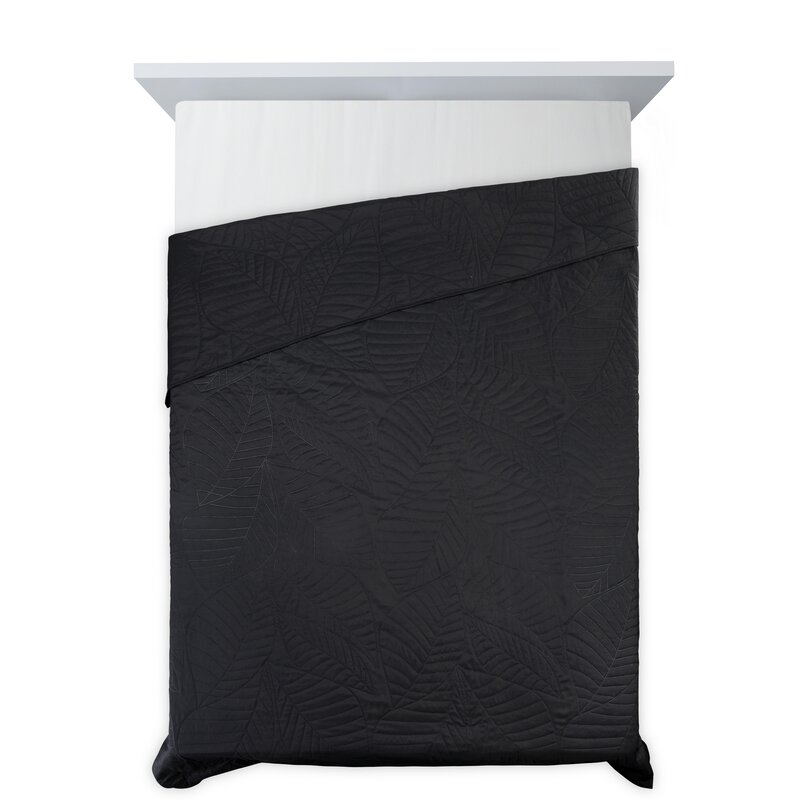 Narzuta Boni czarna 170 x 210 cm – ochrona pościeli