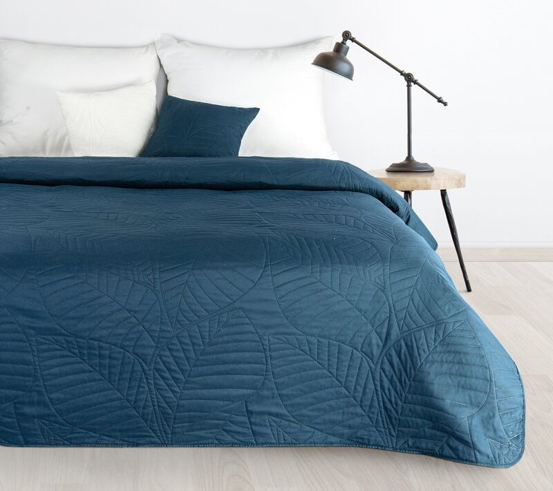 Narzuta D91 BONI granatowa 170 x 210 cm – stylowe nakrycie łóżka