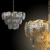 Lampa wisząca Dagi 02 złota fi 57 X 56 CM – z 9 źródłami światła