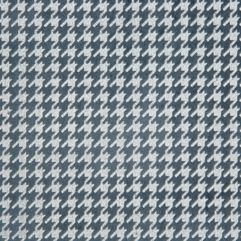 Zasłona gotowa Darcy granatowa 140 X 250 CM – z wzorem pepitki