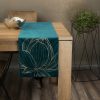 Obrus błyszczący Blink ciemnoturkusowy 35 x 140 cm – doda blasku stołowi
