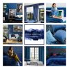 Zasłona dekoracyjna Pierre Cardin Margo granatowa 140 X 250 cm – aksamitna w dotyku