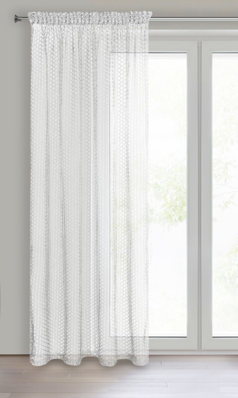 Firana gotowa Aiden biała 140 X 270 cm – gotowa do zawieszenia
