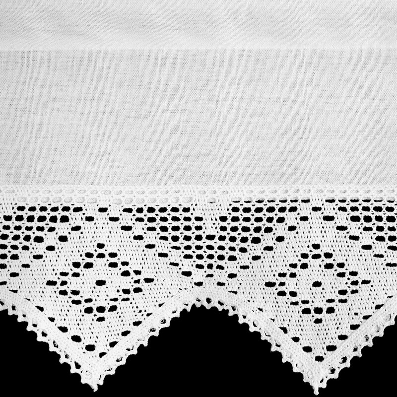 Firana gotowa Isaac biała 150 x 30 cm – do kuchni i jadalni