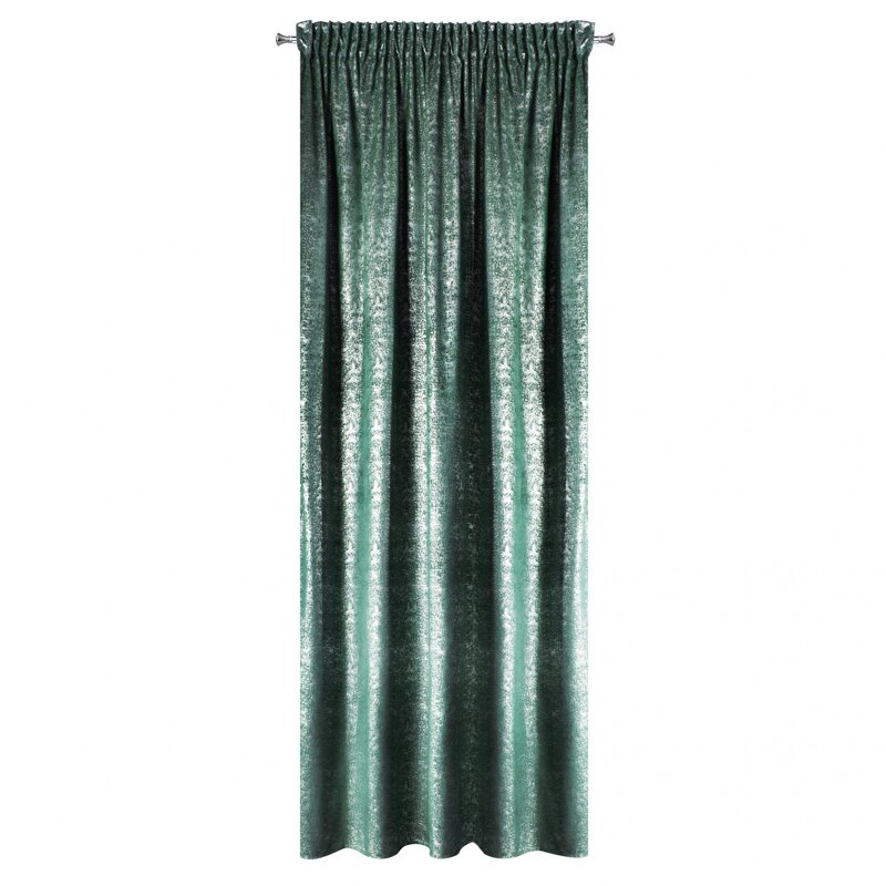 Zasłona welwetowa D91 Cypr turkusowa 140 X 270 CM – miękka i przytulna