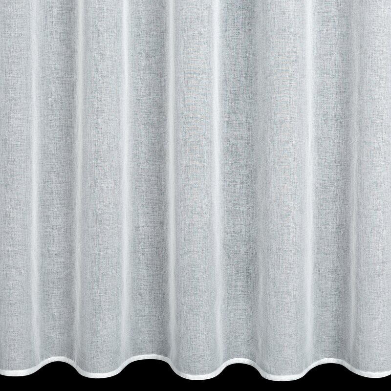 Firana gotowa biała 350 x 150 cm – rozprasza światło