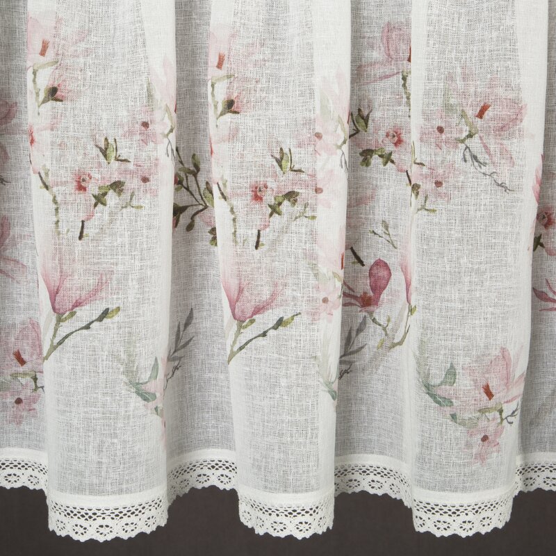 Firana gotowa Amelia biała 150 x 60 cm – rozprasza światło