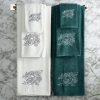 RĘCZNIK ROSALIA 53 X 37 X 11 CM CIEMNOZIELONY