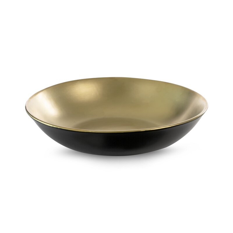 Misa ceramiczna Ebru czarna fi 35 x 8 cm – do dekoracji stołu