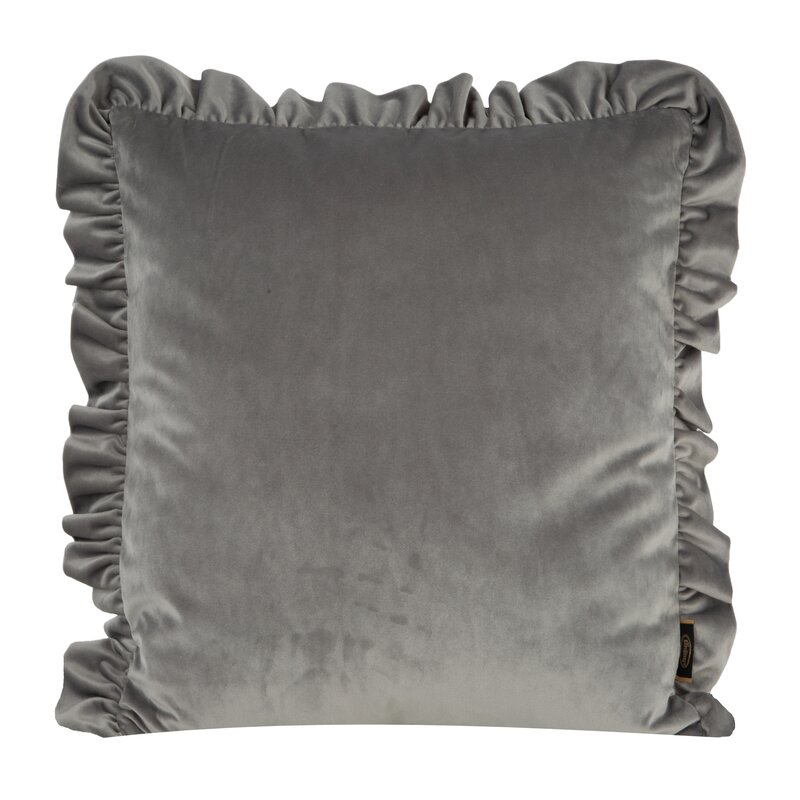 Poszewka welwetowa Velvet 25 srebrna 45 X 45 CM – miękka w dotyku