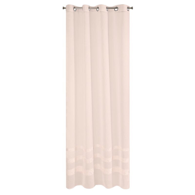 Firana gotowa różowa 140 x 250 cm – rozjaśnia wnętrze