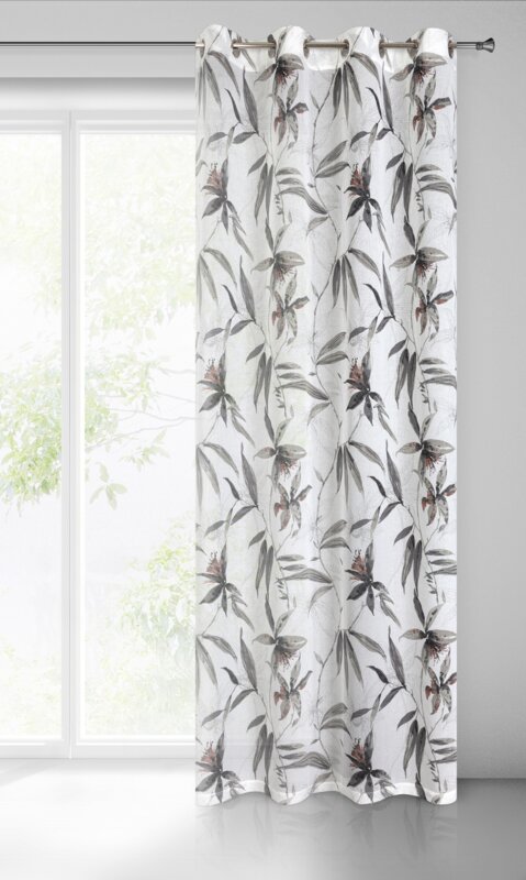 Zasłona gotowa Aida biała 140 x 250 cm – rozprasza światło