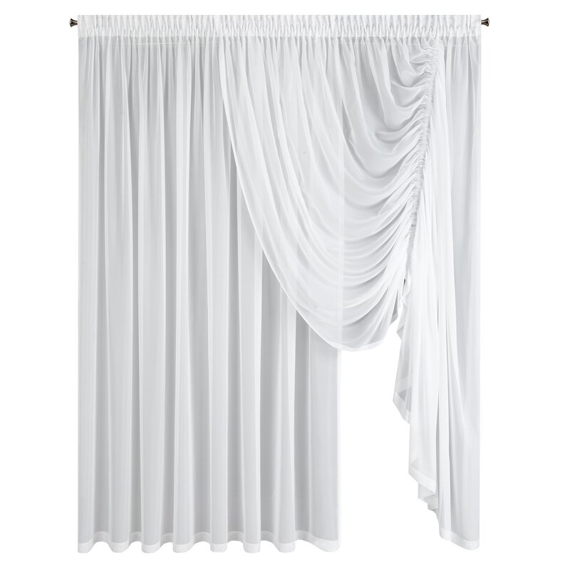 Firana gotowa DEK biała 360 X 250 CM – lekkość i blask